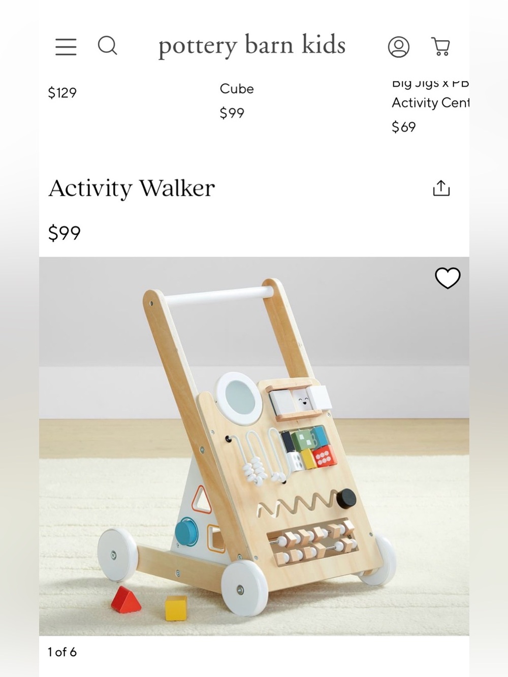Pottery Barn Kids Activity Walker!